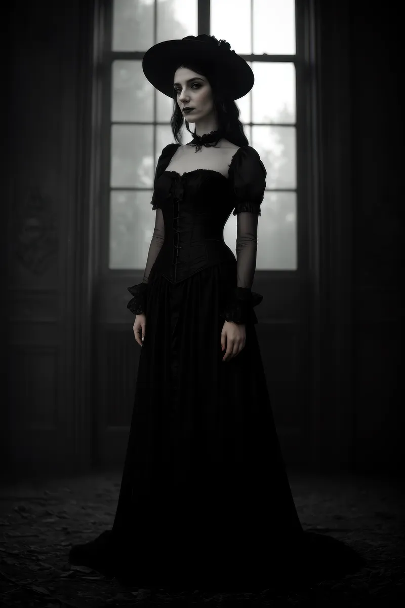 Gothic AI generated Halloween portrait