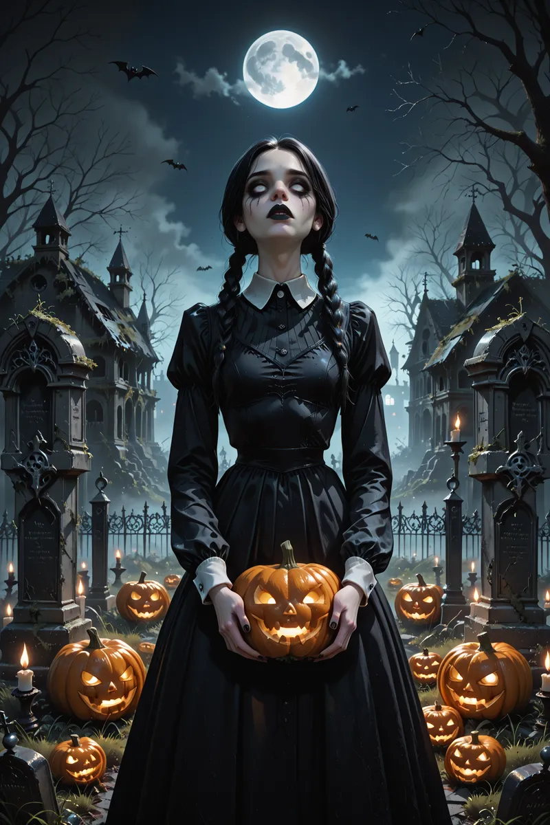 Dark fantasy AI generated Halloween artwork
